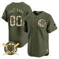 Custom C.Cubs Armed Forces Day Vapor Premier Limited篓C Stitched Baseball Jerseys
