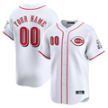 Custom C.Reds White Home Limited Game Baseball Jerseys