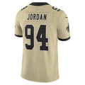 NO.Saints #94 Cameron Jordan Player Gold Alternate Vapor F.U.S.E. Limited Football Jerseys