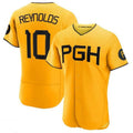 P.Pirates #10 Bryan Reynolds Player City Connect Gold Elite Baseball Jerseys